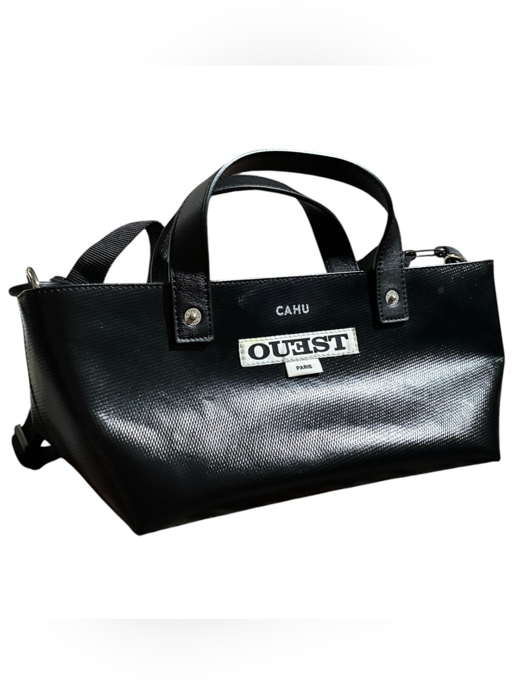 CAHU x Ouest Paris The Pratique Shoulder Bag Black